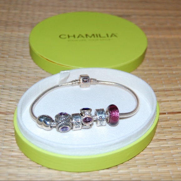 FLASH SALE  Bracelet & Six Charms - Picture 1 of 7